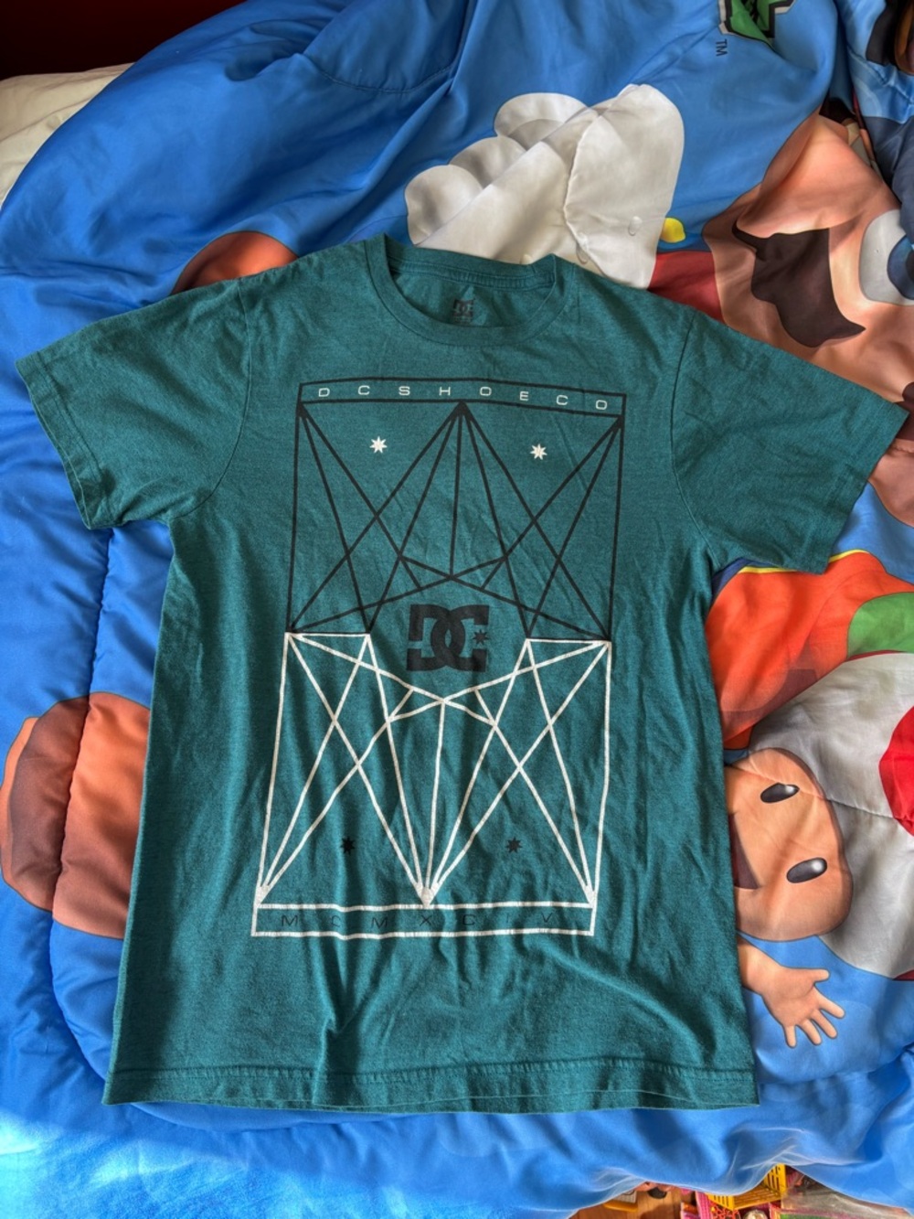 DC Teal Green Graphic Short Sleeve T-Shirt